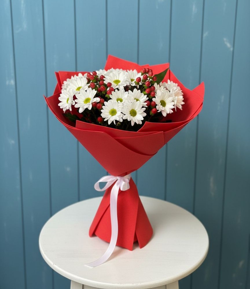 Букет цветов из: Хризантемы в Красино