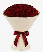 Букет 101 Бордовая роза Блэк Бакарра в Красино