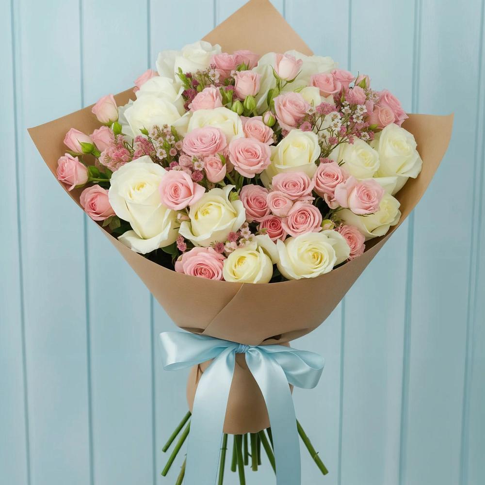 Букет цветов из: Розы в Красино