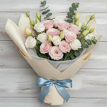 Букет цветов из:  Лизиантусы #REPLACE_PRED# Красино