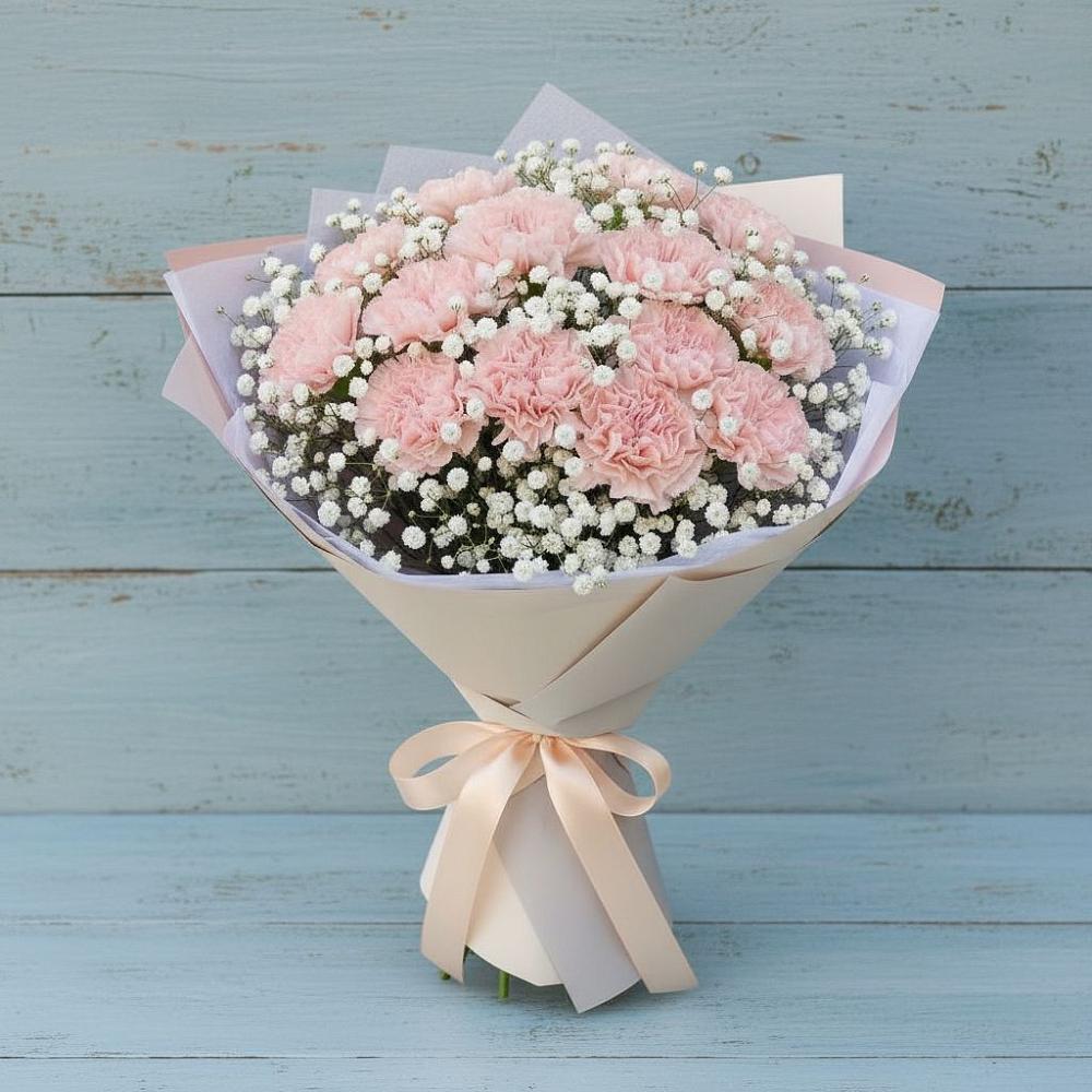 Букет цветов из: Гвоздики в Красино