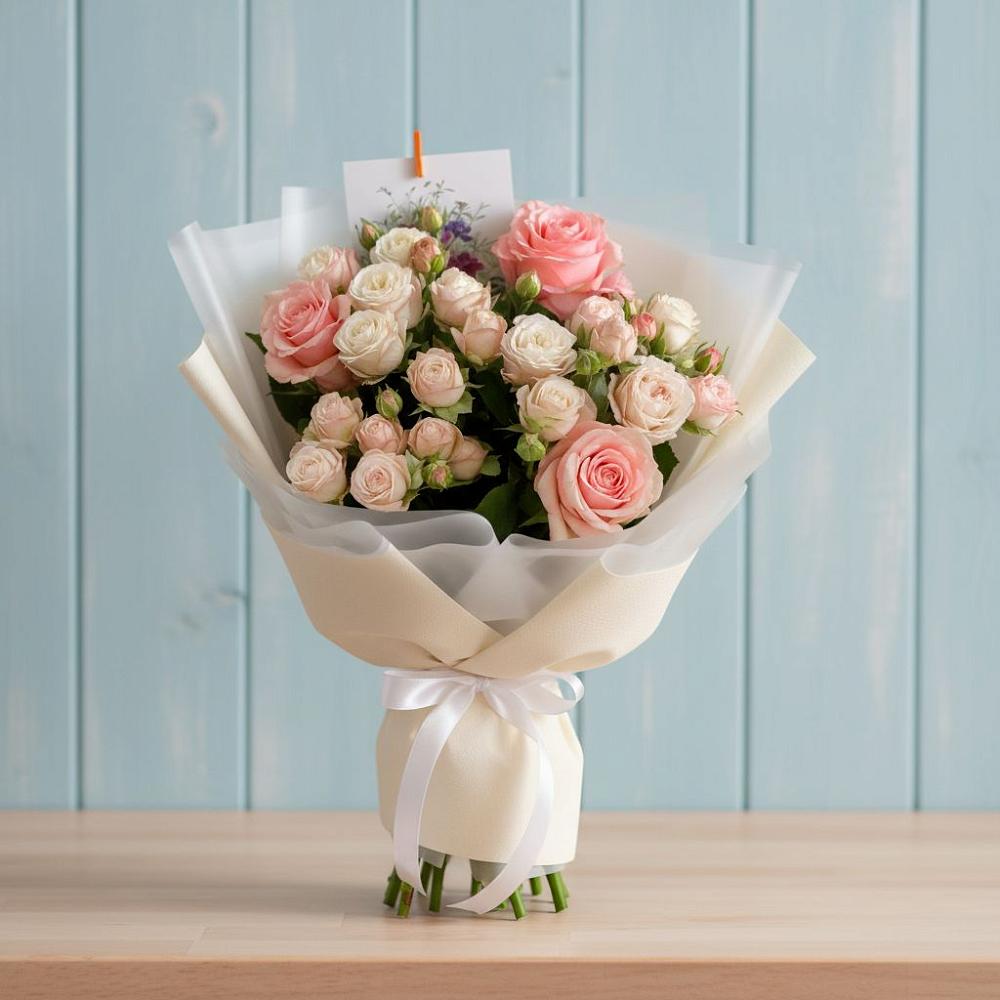 Букет цветов из: Розы в Красино