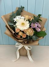 Букет цветов из:  Герберы и Хризантемы в Красино