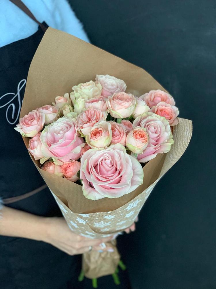 Букет цветов из: Хризантемы и Розы в Красино