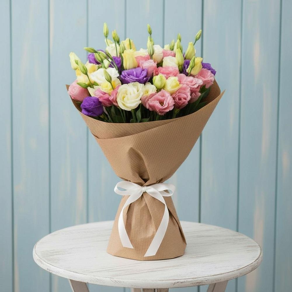 Букет цветов из: Лизиантусы в Красино