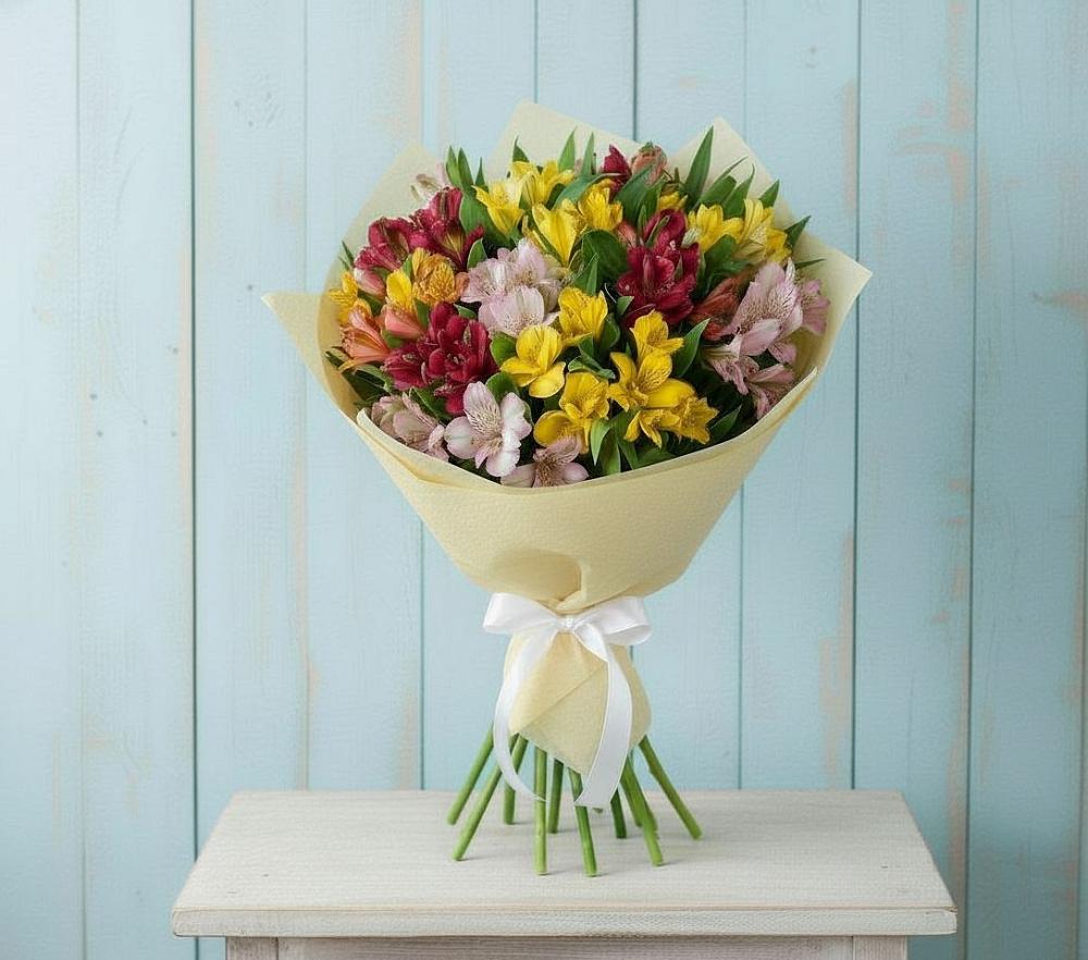Букет цветов из: Альстромерии в Красино
