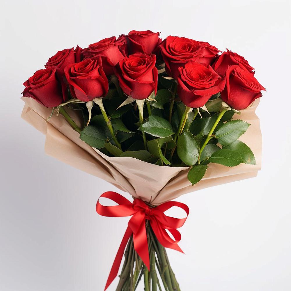 Букет 11 Красных роз Эдлесс Лав в Красино