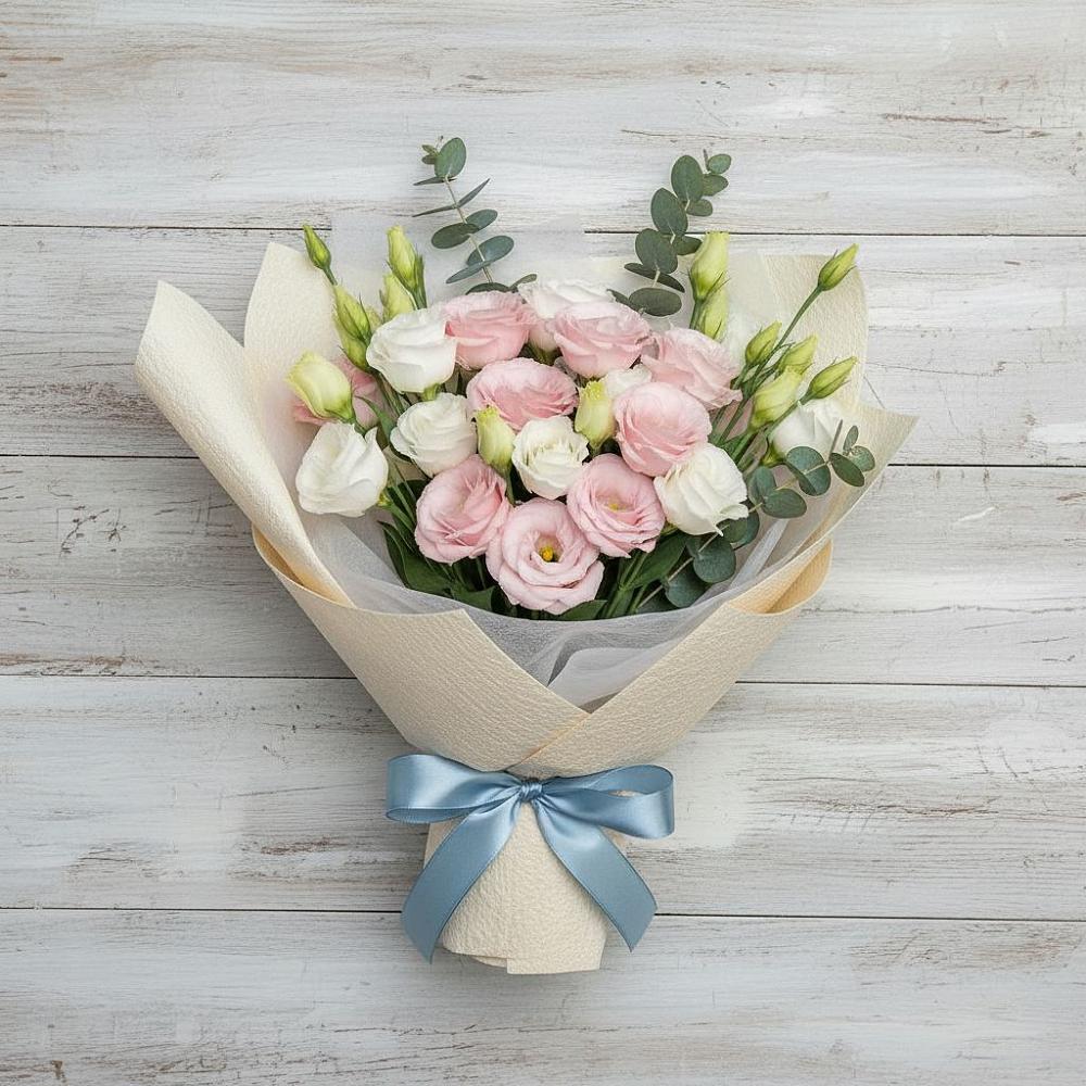 Букет цветов из: Лизиантусы в Красино